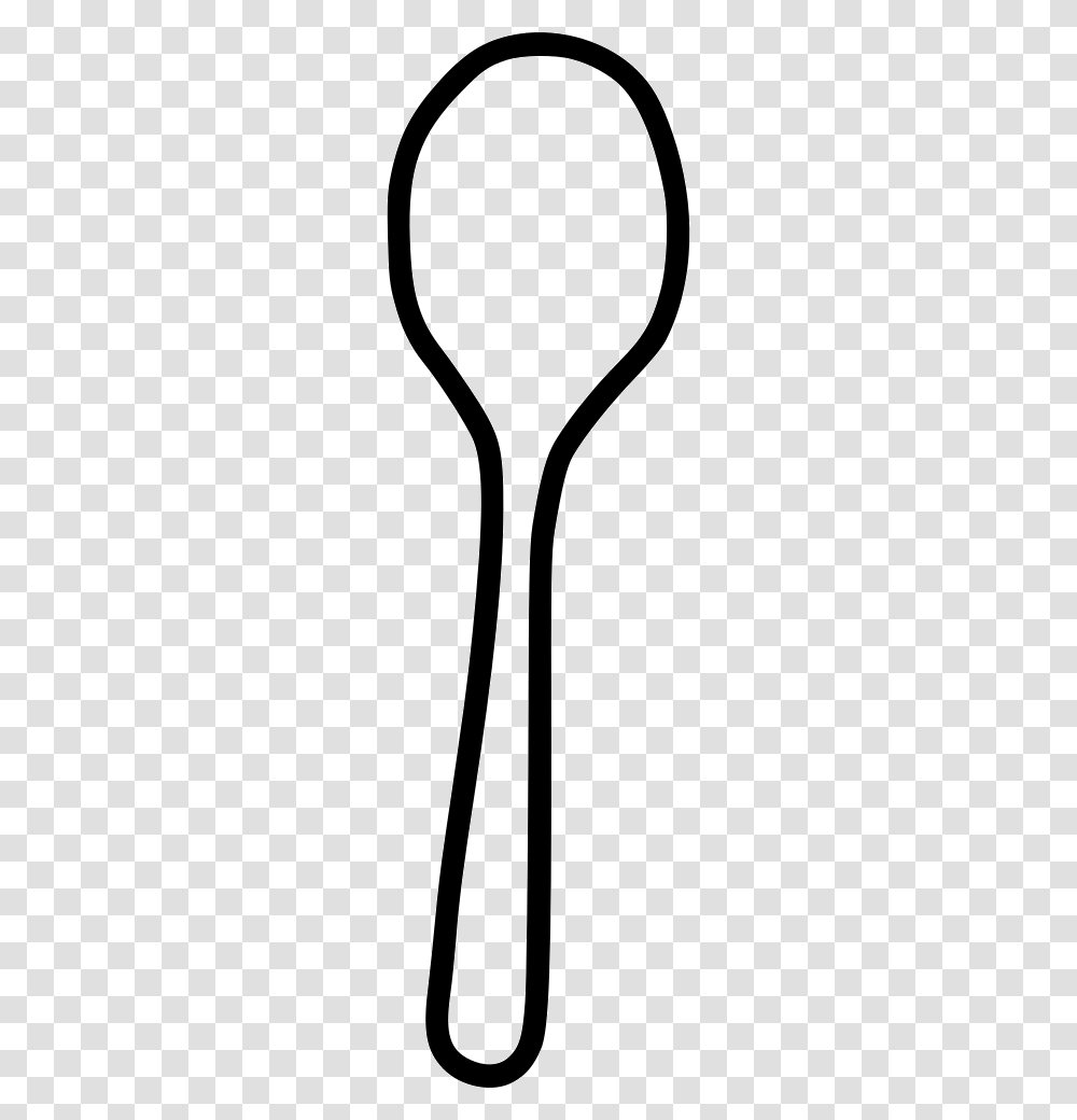 Spoon Eat Tableware Tablespoon Icon Free Download, Cutlery, Fork, Racket, Stencil Transparent Png