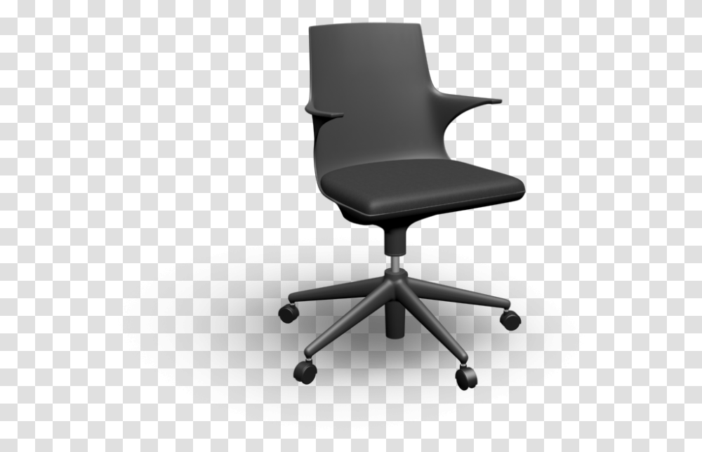 Spoon Office Chair By Kartell Office Chair 3d, Furniture, Cushion, Tabletop, Armchair Transparent Png