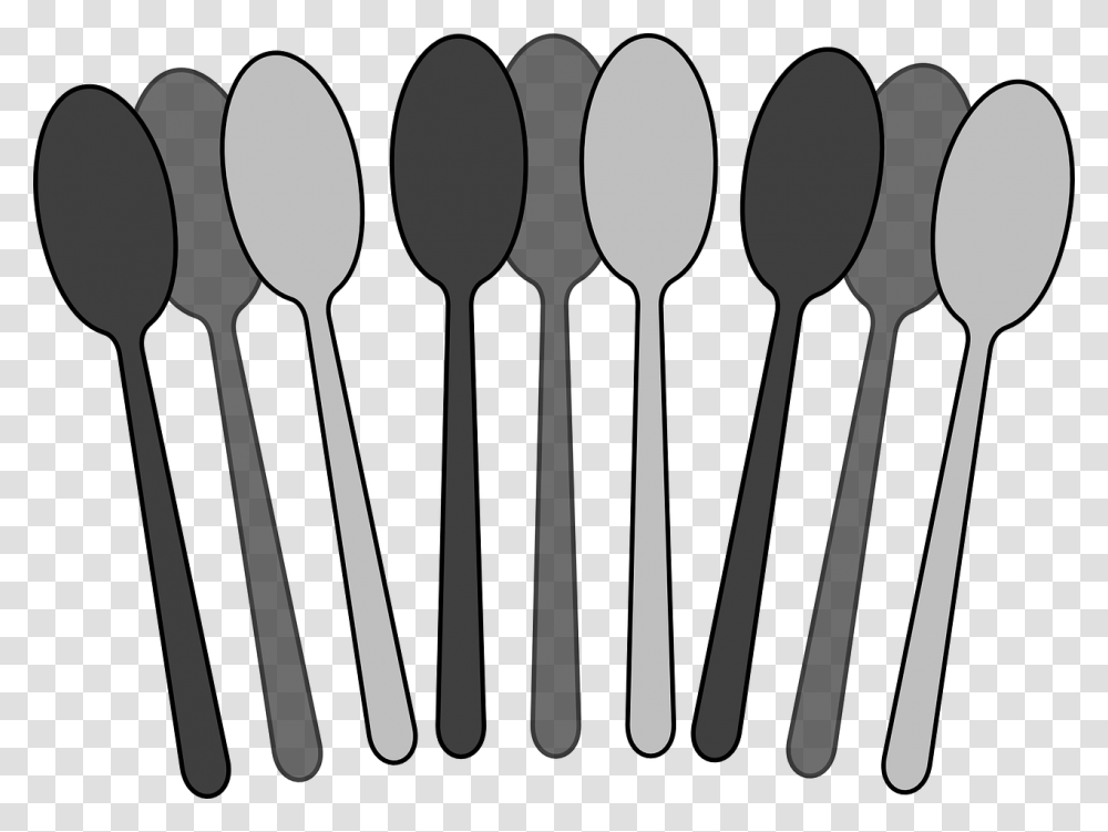 Spoon Silverware Flatwear Utensils Metal Spoons Spoons Cartoon, Fork, Cutlery Transparent Png