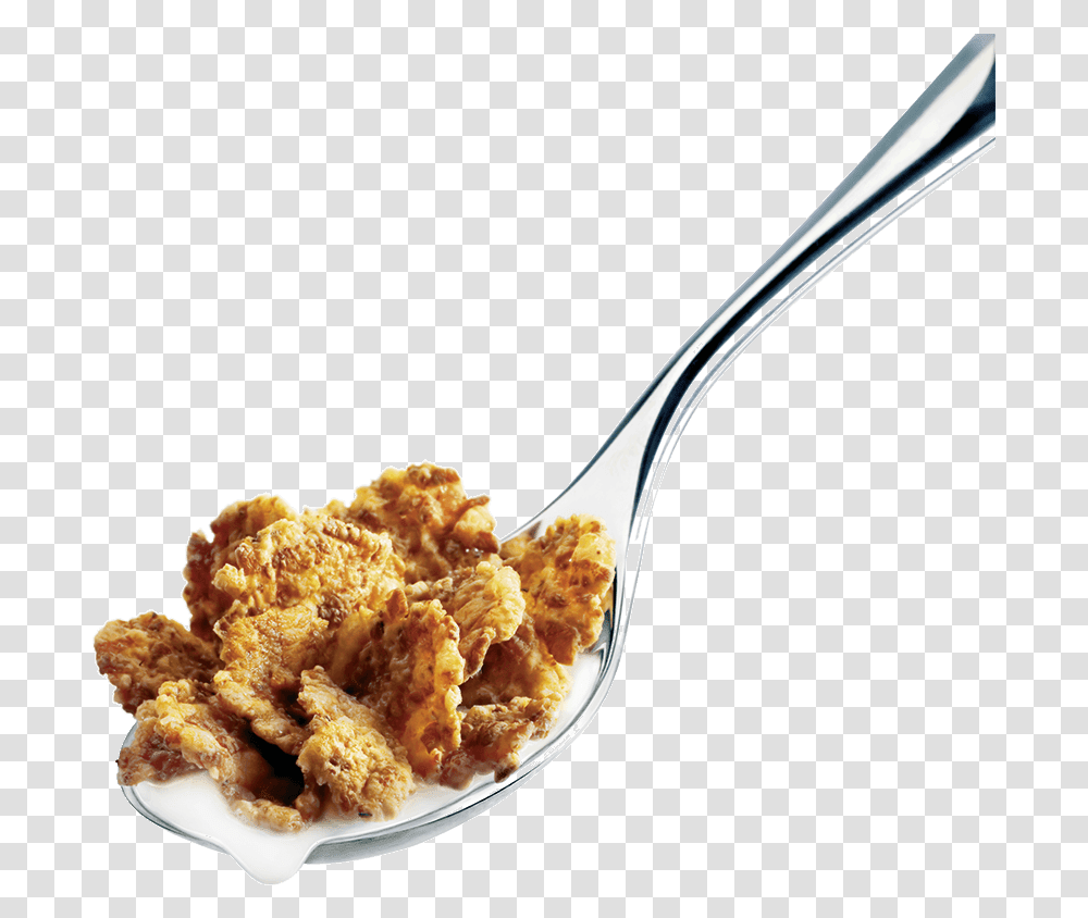 Spoon With Cereal, Cutlery, Dish, Meal, Food Transparent Png