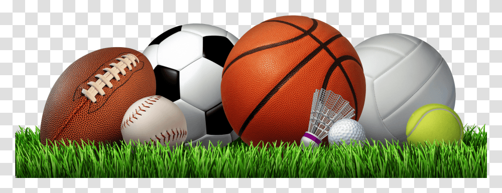 Sport Balls On Grass, Sports, Team Sport, Soccer Ball, Football Transparent Png