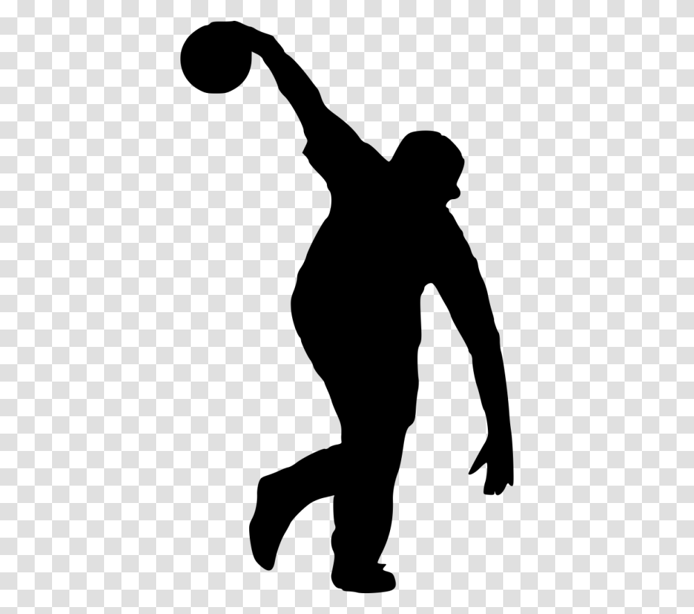 Sport Bowling Silhouette, Person, Human, Kneeling Transparent Png