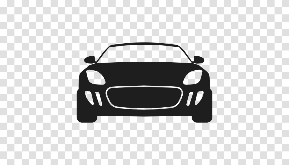Sport Car Front View Silhouette, Vehicle, Transportation, Automobile, Sedan Transparent Png