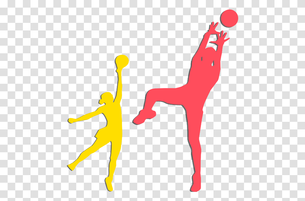 Sport Clipart Netball Clipart Netball, Person, People, Leisure Activities, Kicking Transparent Png