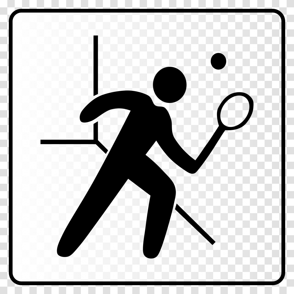 Sport Clipart Squash Sport, Person, Human, Stencil Transparent Png