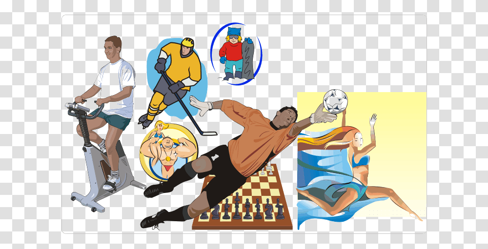 Sport Equipment Amp Sportsmen Clipart Soccer Player Clip Art, Person, Human, Game, Chess Transparent Png