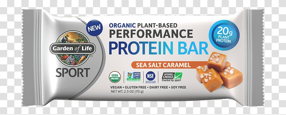 Sport Organic Plant Based Performance Protein Bars Garden Of Life Protein Bar, Label, Word, Advertisement Transparent Png