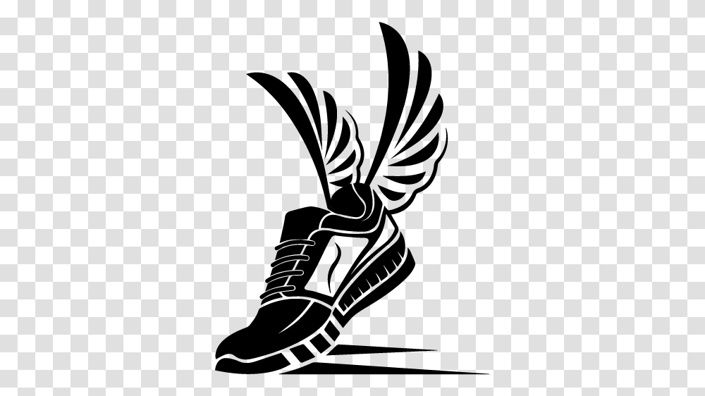 Sport Shoe Icon Speeding Running Winged Shoe, Gray, World Of Warcraft Transparent Png