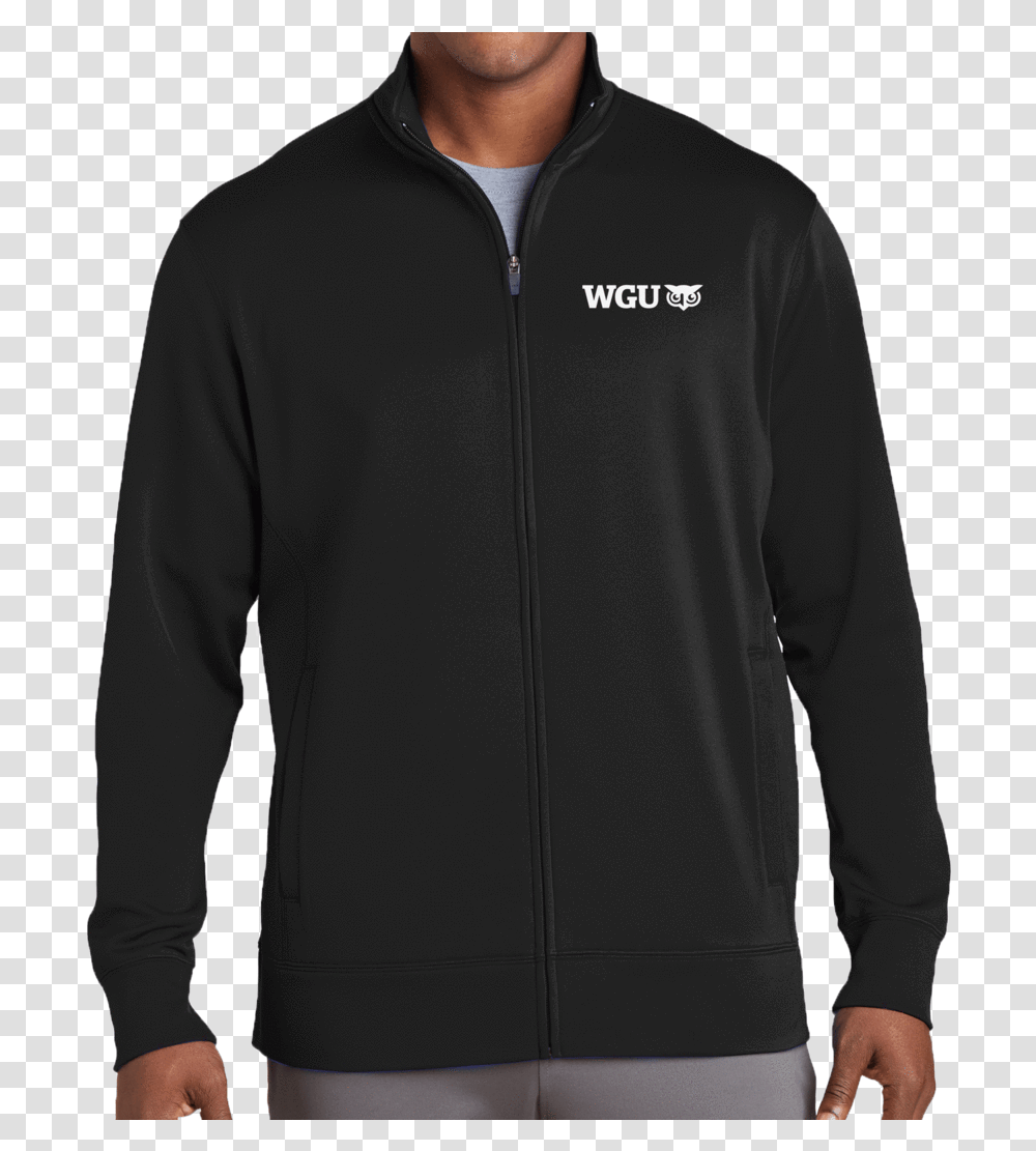 Sport Tek Men's St241 Sport Wick Fleece Full Zip Jacket, Apparel, Sweatshirt, Sweater Transparent Png