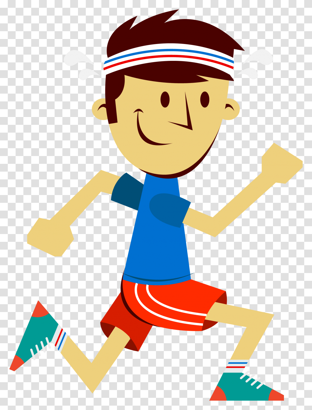 Sport The Little Boy In Transprent Clipart Cartoon Man Running, Toy Transparent Png