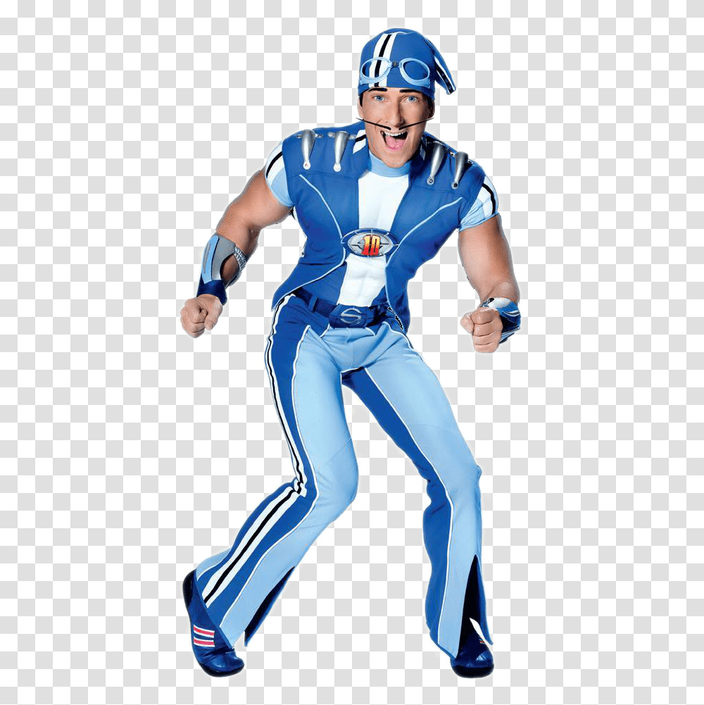 Sportacus Lazy Town Characters, Person, Helmet, Costume Transparent Png