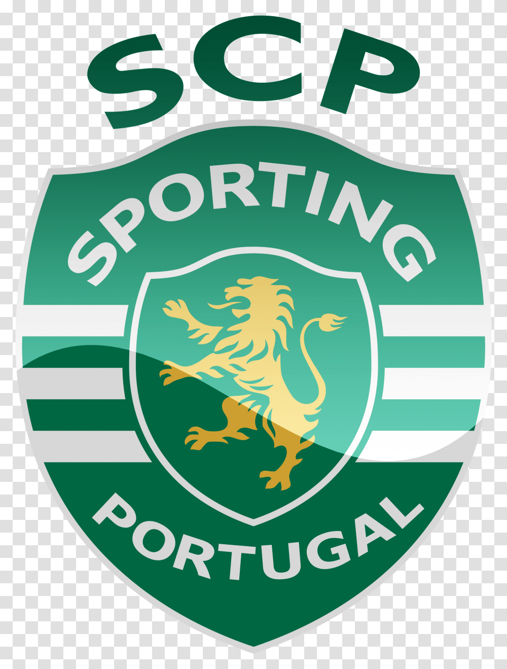 Sporting Cp Hd Logo Football Logos Sporting Hd Logo, Symbol, Trademark, Badge, Poster Transparent Png