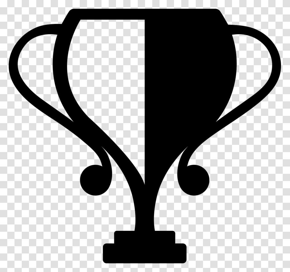 Sportive Competition Trophy Symbol Icon Free Download, Stencil, Silhouette, Scissors, Blade Transparent Png