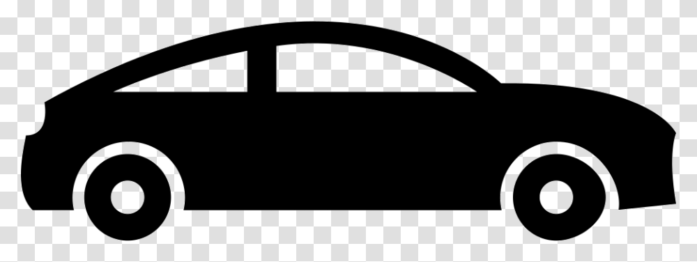 Sports Car Hatchback Car Icon, Silhouette, Lawn Mower, Label Transparent Png