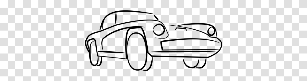 Sports Car Vector Drawing Clip Art Araba Vektrel, Gray, World Of Warcraft Transparent Png
