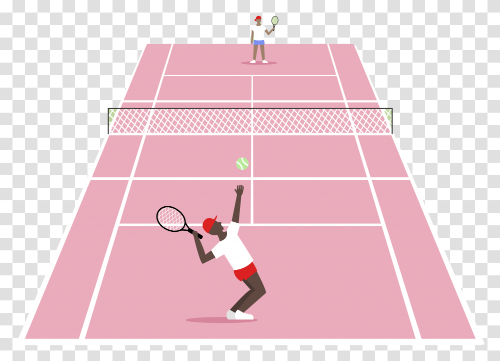 Sports Clipart Sport Centre Tennis Court Vector, Person, Human, Tennis Racket Transparent Png