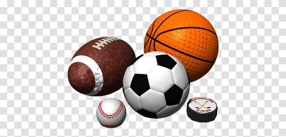 Sports Equipment 4 Image Football Baseball Basketball Hockey, Soccer Ball, Team Sport, Kicking Transparent Png