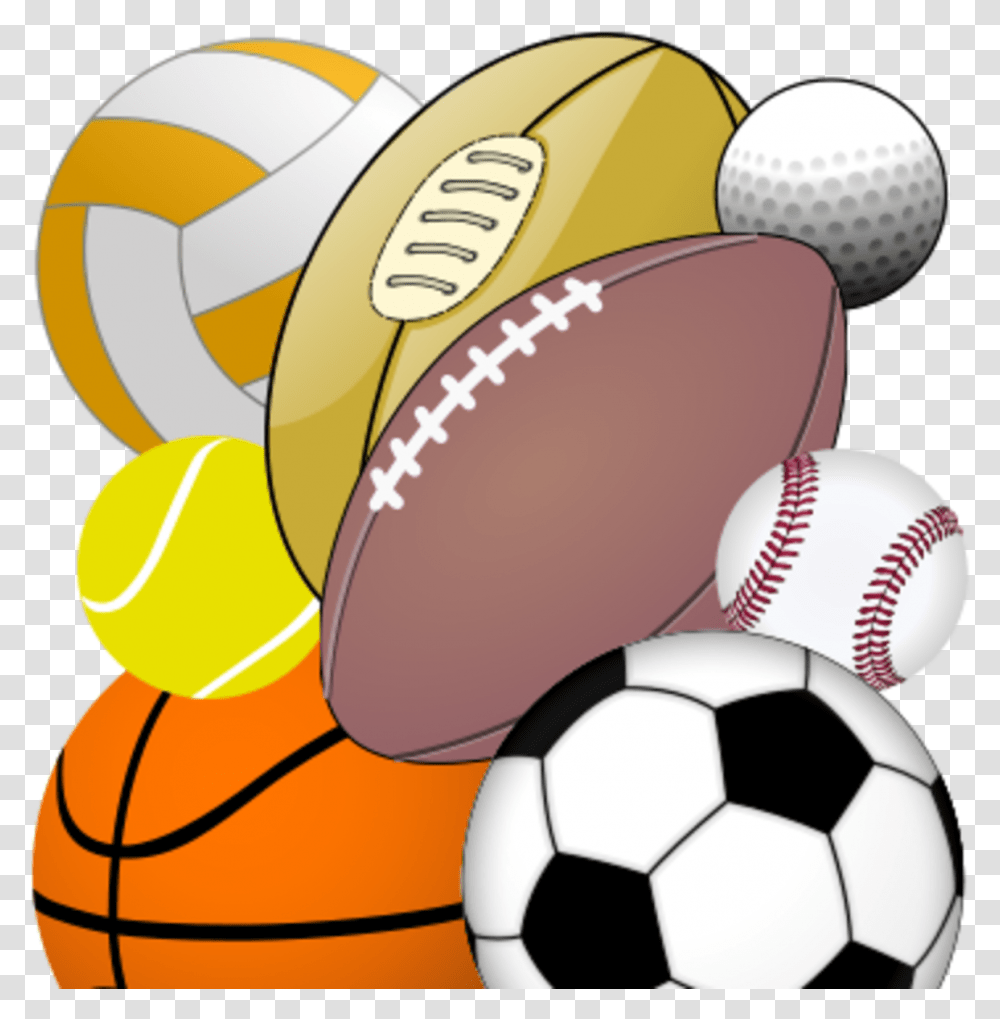 Sports Equipment Clipart Physical Football Basketball Soccer Baseball, Soccer Ball, Team Sport, Golf Ball, Volleyball Transparent Png