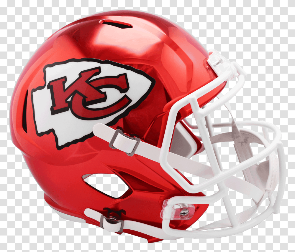 Sports Gearhelmetpersonal Protective Equipmentfootball Kansas City Chiefs Chrome Helmet Transparent Png