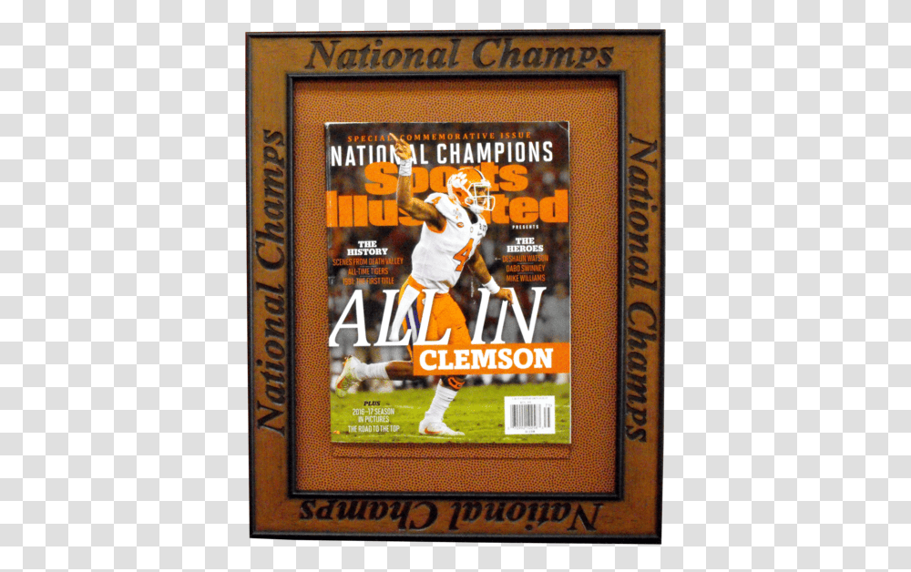 Sports Illustrated National Champions Magazine Frame Poster, Advertisement, Flyer, Paper, Brochure Transparent Png