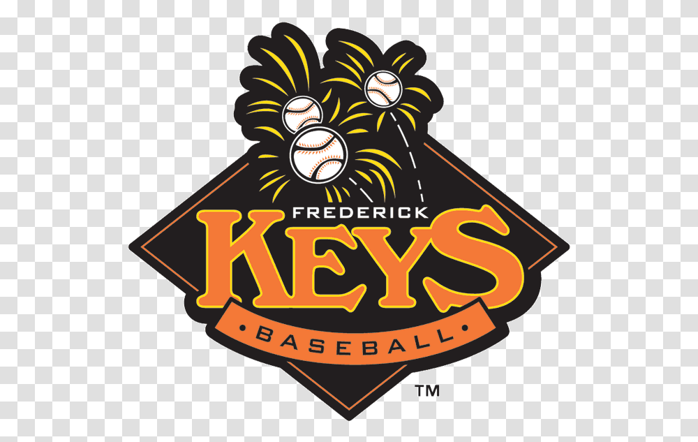 Sports Logo Spotlight Frederick Keys, Symbol, Trademark, Badge, Text Transparent Png