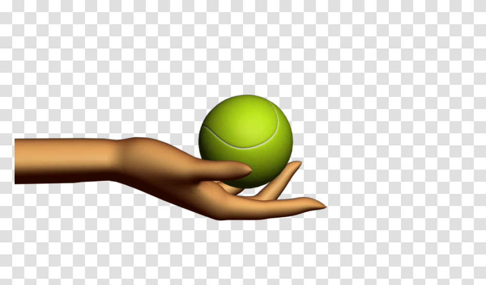 Sports Themed Video Clipart With Abstract Hand Holding Tennis Ball, Person, Human, Sphere Transparent Png