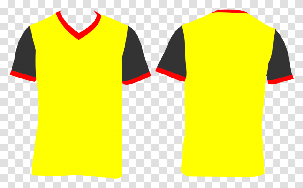 Sports Uniformyellowactive Shirt Mockup Camisa Gola V, Apparel, Sleeve, T-Shirt Transparent Png
