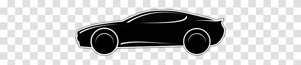 Sportscar In Black And White Vector Clip Art, Label, Gun, Weapon Transparent Png