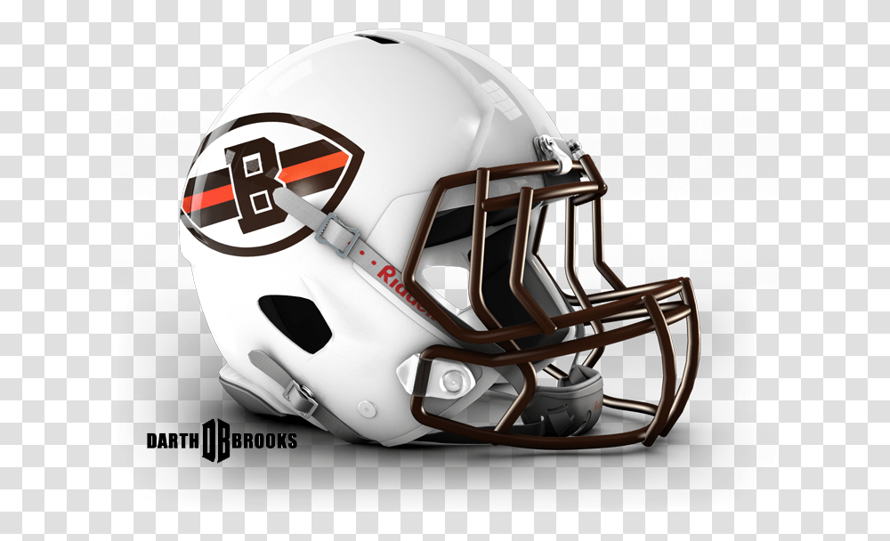 Sportslogos Cleveland Browns White Helmet, Clothing, Apparel, Football Helmet, American Football Transparent Png
