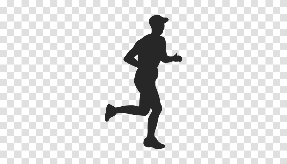 Sportsman Running Silhouette, Person, Jogging, Fitness, Working Out Transparent Png