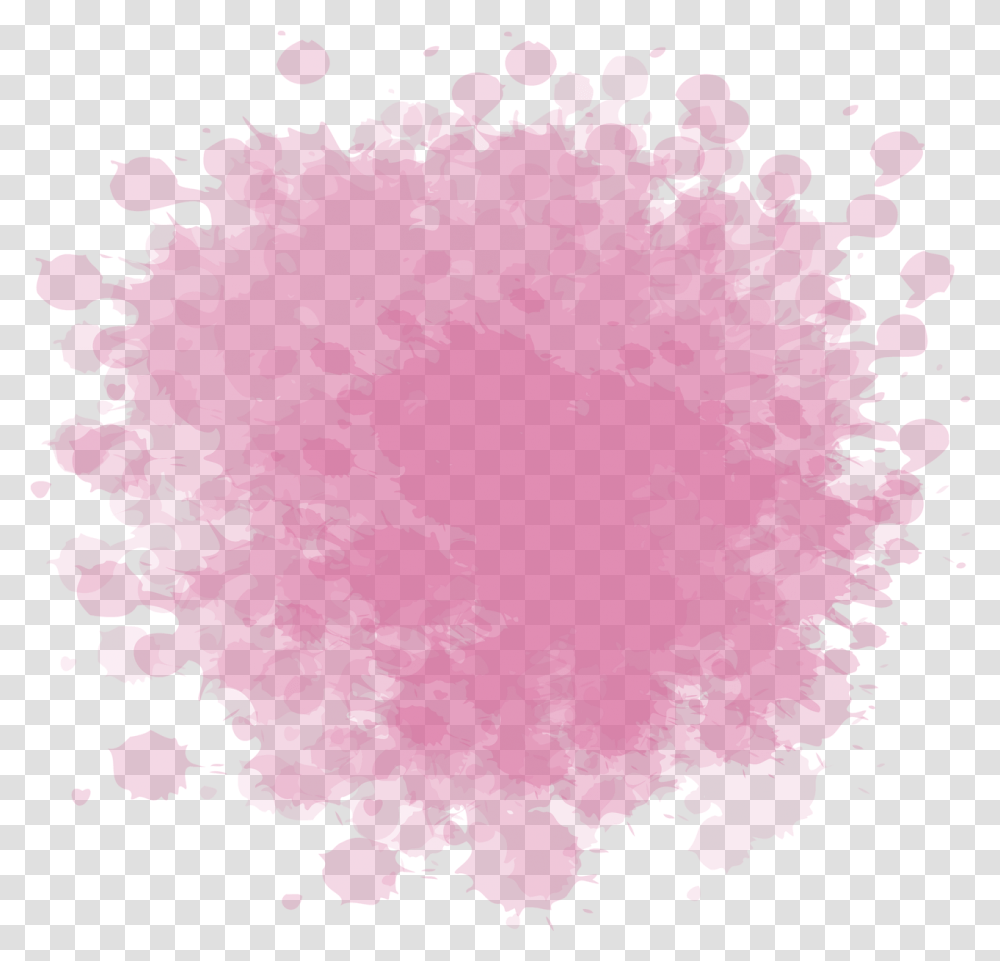 Spot Ink Pink Gotas De Colores, Pattern, Fractal, Ornament, Silhouette Transparent Png