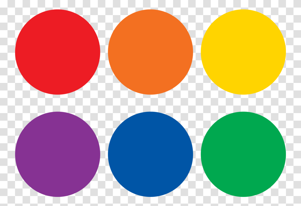 Spot On Colorful Circles Vinyl Floor Markers, Light, Traffic Light, Balloon Transparent Png
