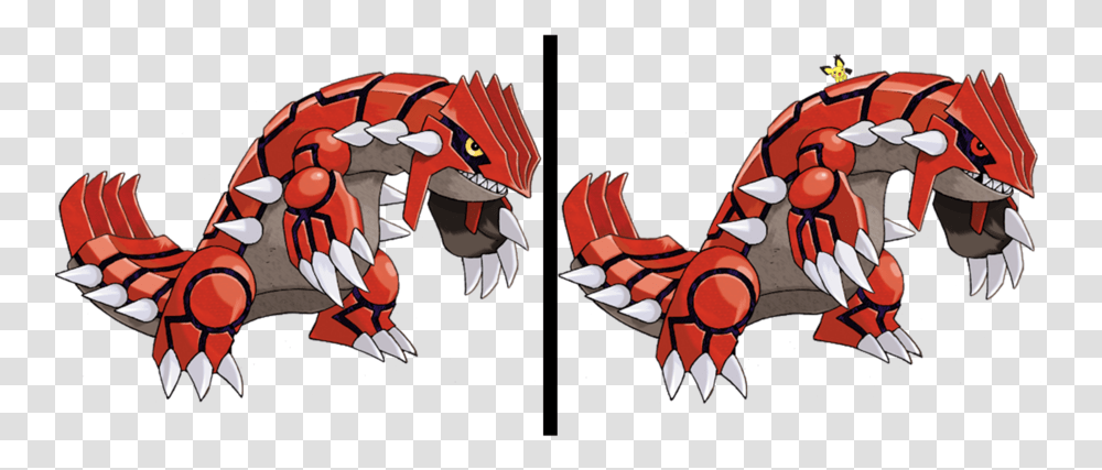 Spot The Difference Illusion Groudon Quiz By Feckarse25 Pokemon Top 10 Legendary, Dragon, Art, Kite, Toy Transparent Png