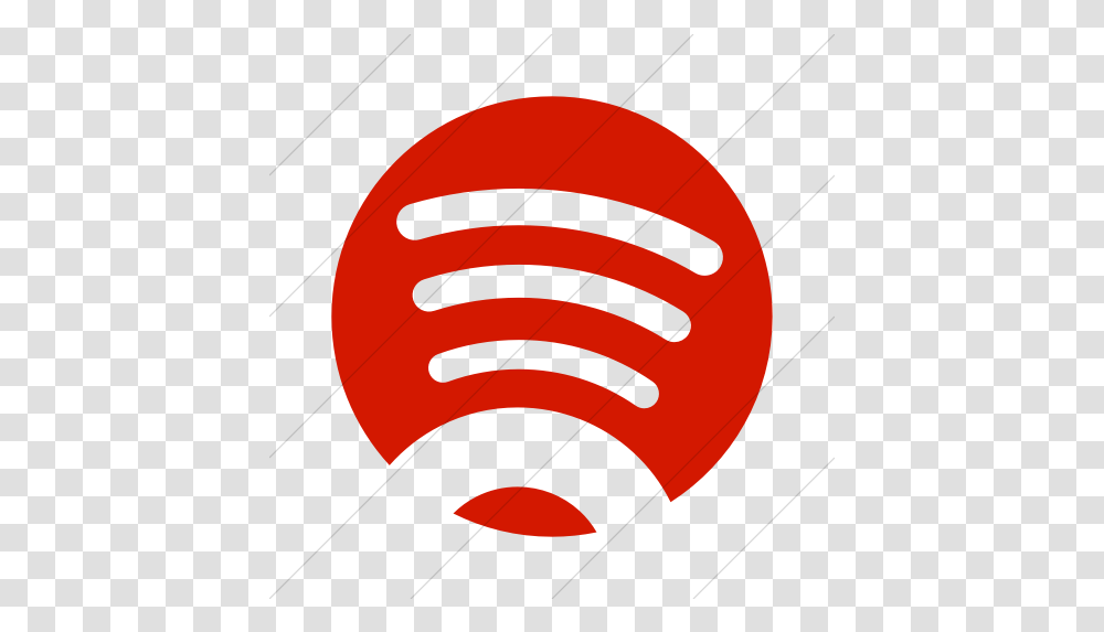 Spotify Icon Red Spotify Logo, Symbol, Trademark, Bowl, Plant Transparent Png