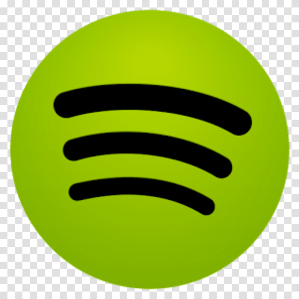 Spotify Logo 3 Image Logo With A Green Circle, Tennis Ball, Sport, Sports, Symbol Transparent Png