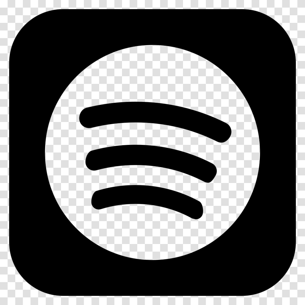 Spotify Logo Button Icon Free Download, Trademark, Stencil, Tape Transparent Png