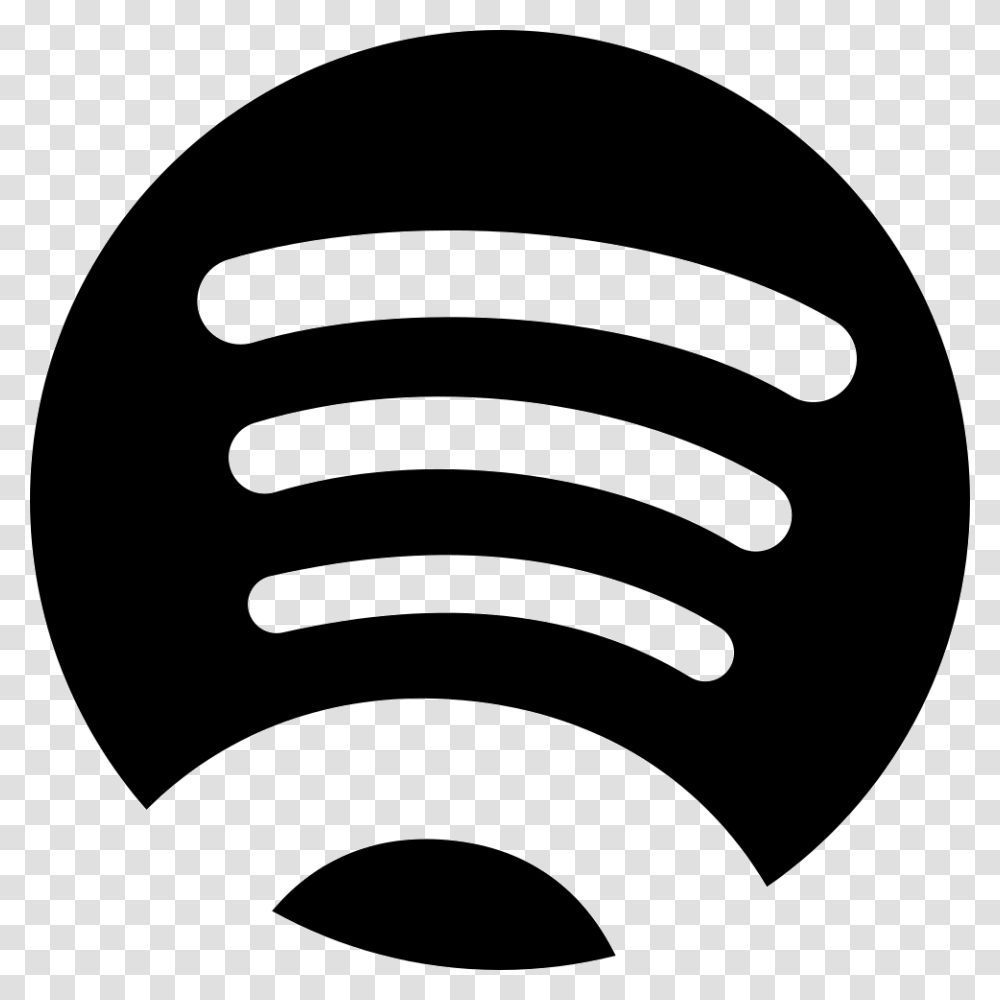 Spotify Logo Spotify Logo Black Stencil Trademark Tape Transparent Png Pngset Com