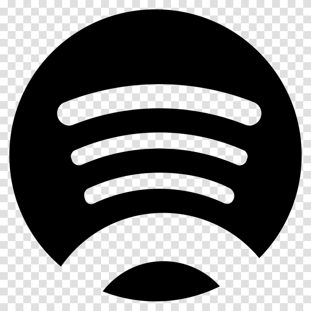 Spotify Logo Spotify White, Stencil, Baseball Cap, Hat Transparent Png