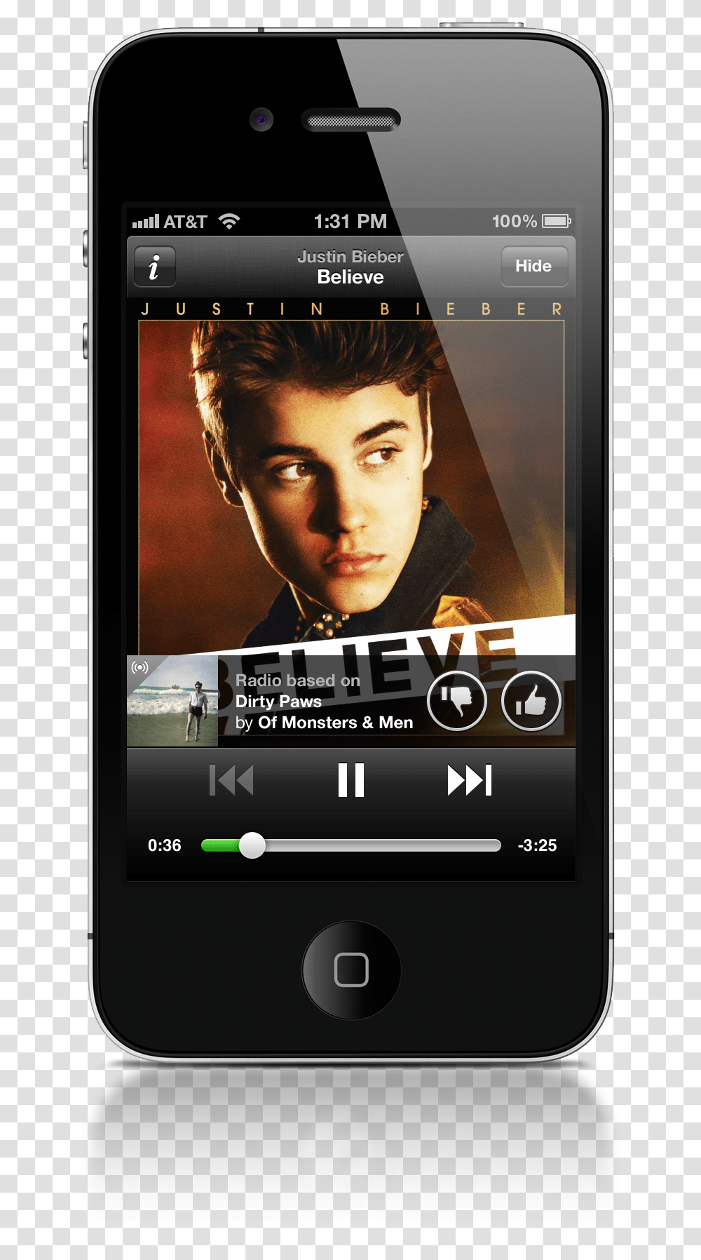 Spotify On Smartphone, Mobile Phone, Electronics, Cell Phone, Person Transparent Png