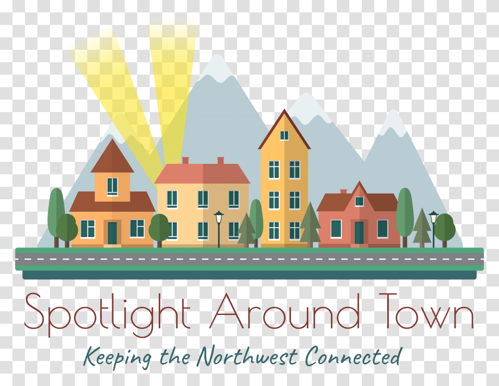 Spotlight Around Town - Keeping The Northwest Connected Small City Vector, Advertisement, Outdoors, Paper, Urban Transparent Png