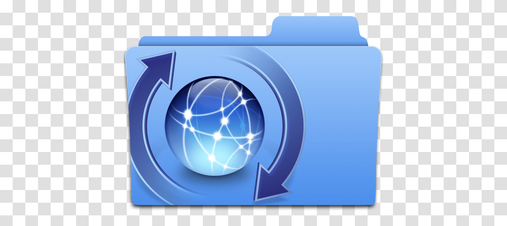 Spotlight Blue Folder Icon Iconpngeasy Icon Update Folder Icon, Electronics, Camera, Sphere, Graphics Transparent Png
