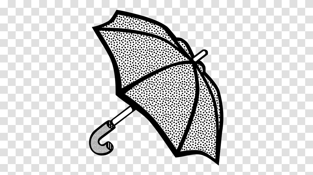 Spotty Umbrella Line Art Vector Image, Canopy, Silhouette Transparent Png