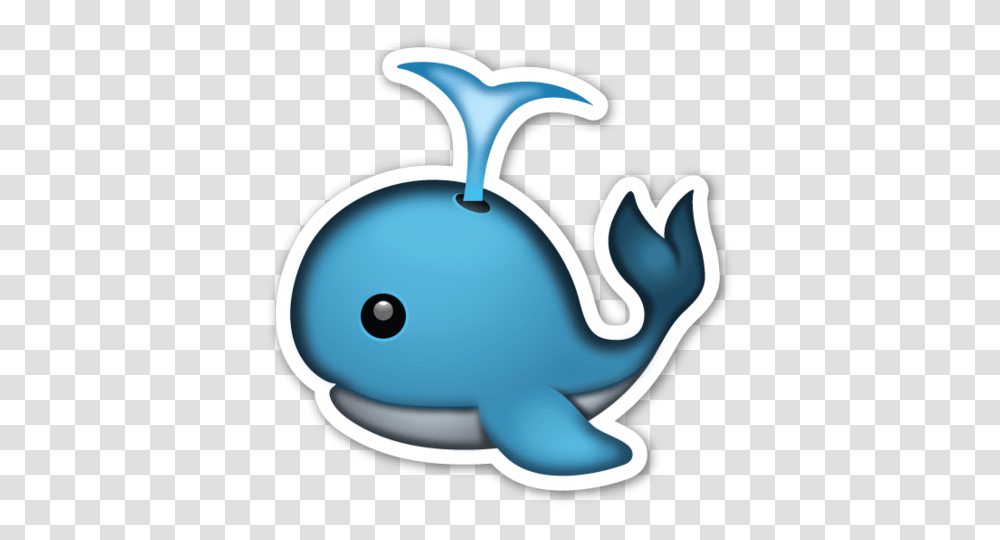 Spouting Whale Emojis Emoji Whale Emoji Stickers, Animal, Sea Life, Mammal, Beluga Whale Transparent Png