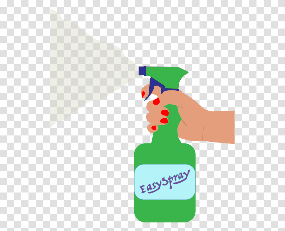 Spray Bottle Aerosol Spray Insecticide Computer Icons Free, Person, Hand, Finger, Beverage Transparent Png