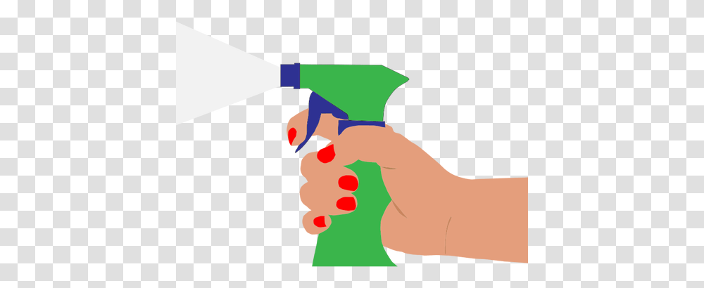 Spray Bottle In A Hand, Water Gun, Toy, Can, Tin Transparent Png