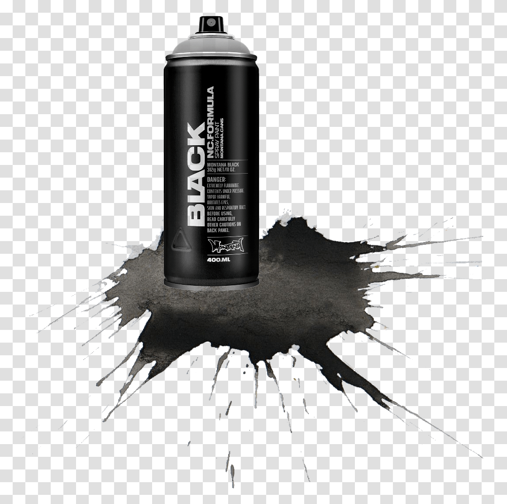 Spray Paint Black Splatter Splashgraffiti Illustration, Tin, Can, Spray Can, Shaker Transparent Png