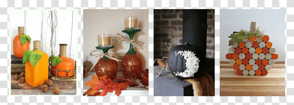 Spray Painted Diy Halloween Decorations Centrepiece, Glass, Plant, Tabletop, Furniture Transparent Png