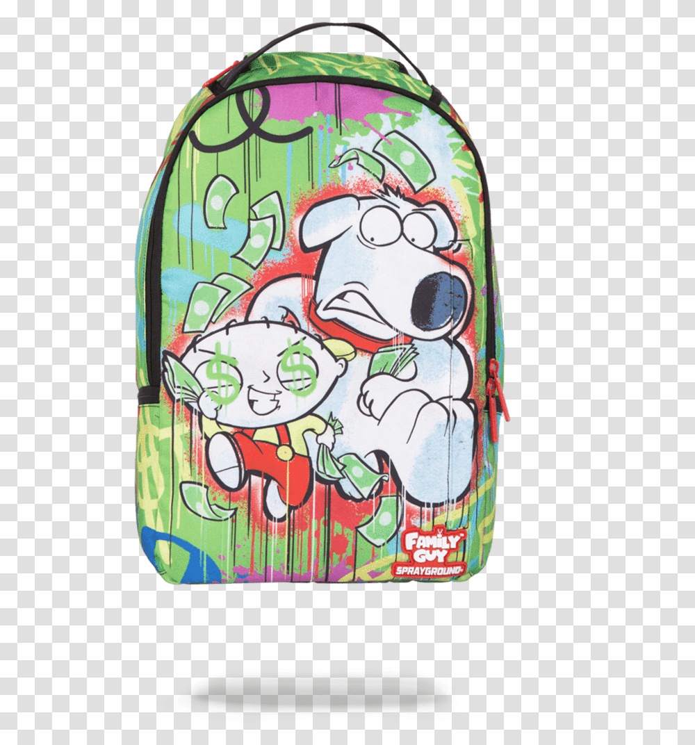 Sprayground Backpack Family Guy, Outdoors, Bag, Doodle, Drawing Transparent Png