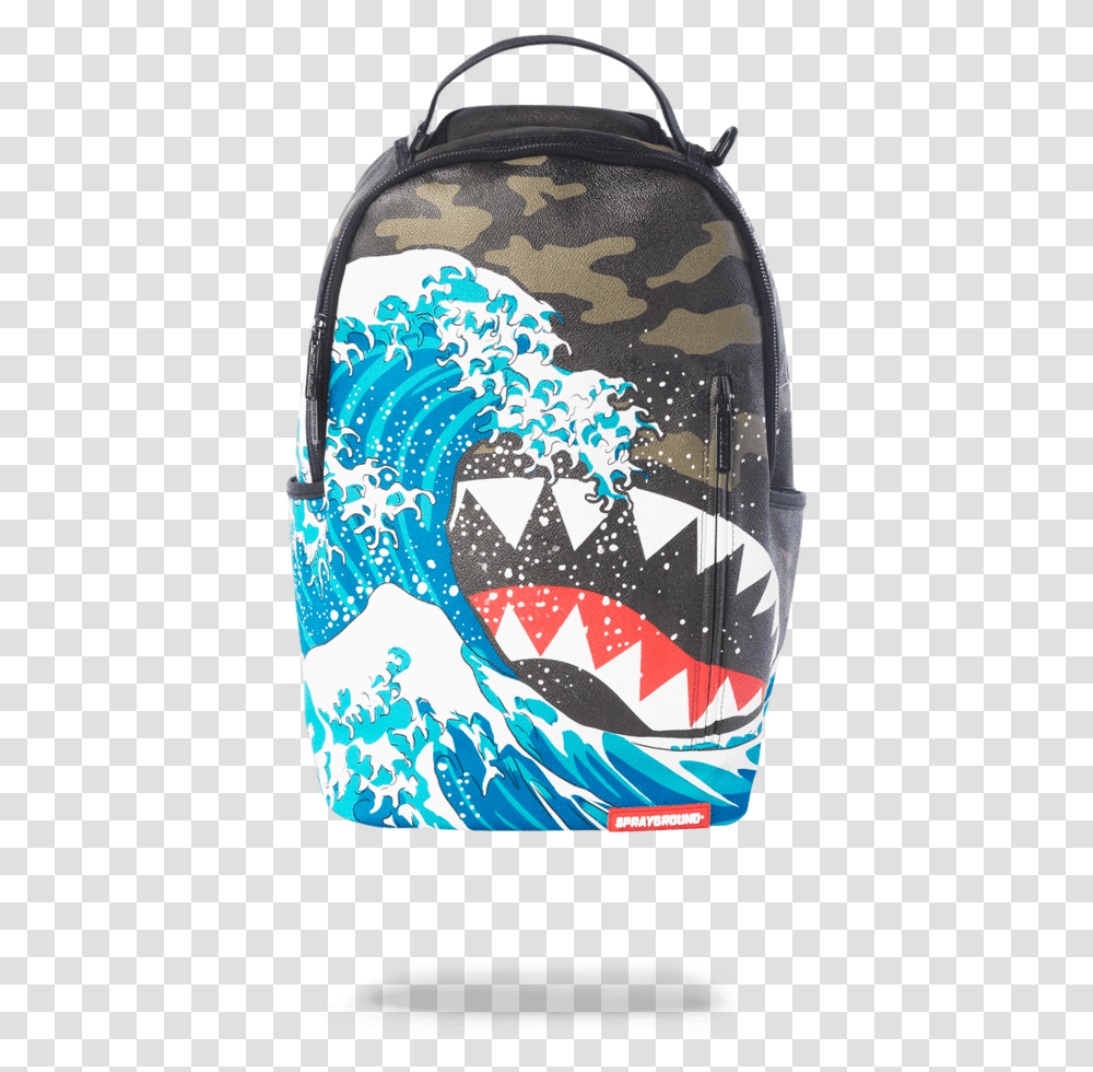 Sprayground Backpack Shark Mouth, Sea, Outdoors, Water, Nature Transparent Png
