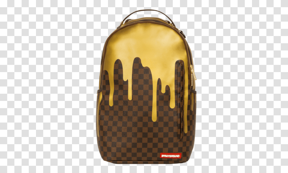 Sprayground Backpacks Gold Drip, Bag, Purse, Handbag, Accessories Transparent Png